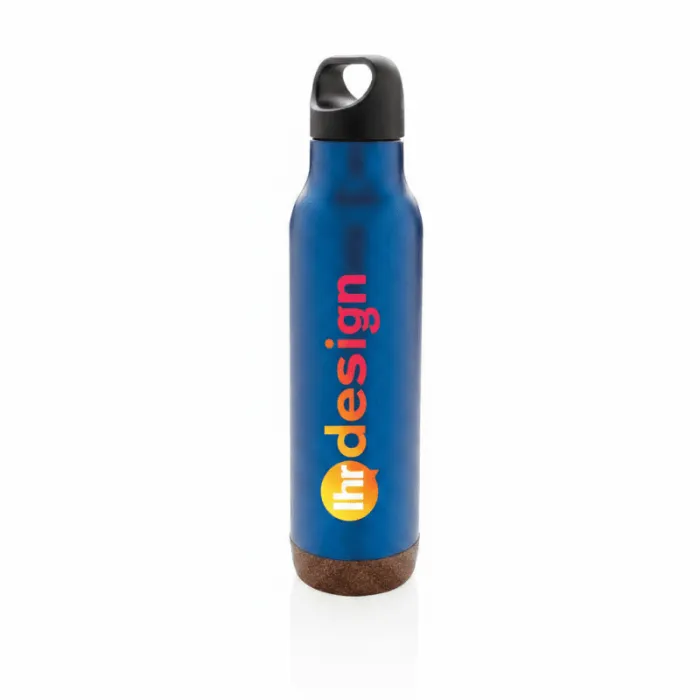 Bouteille isotherme personnalisée et étanche avec finition liège