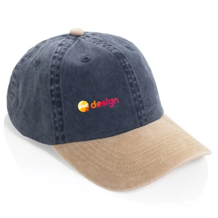 Casquette bicolore à 6 panneaux en 100% coton sergé personnalisable - BEAU AWARE