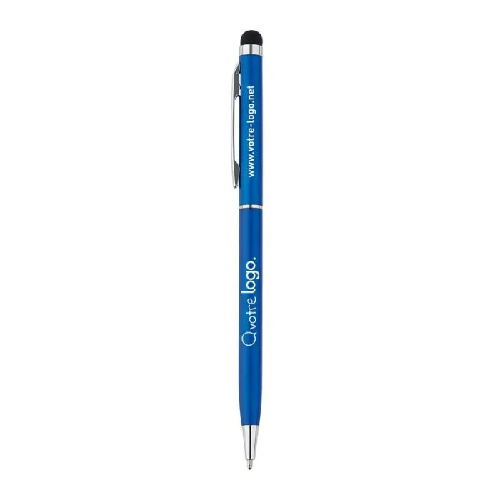 Stylo-stylet publicitaire fin en métal