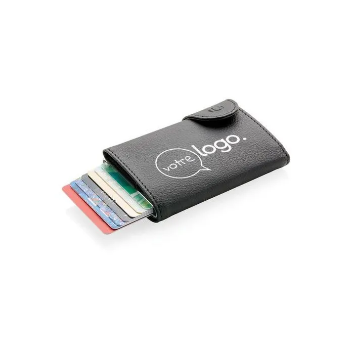 Porte-cartes et portefeuille publicitaire anti RFID C-Secure