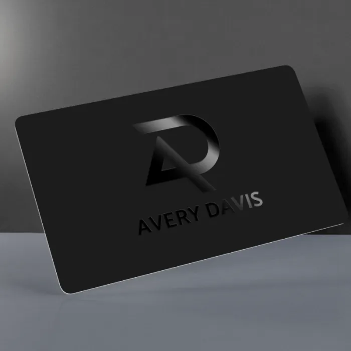 PVC-visitekaartje met exclusieve afwerkingen
