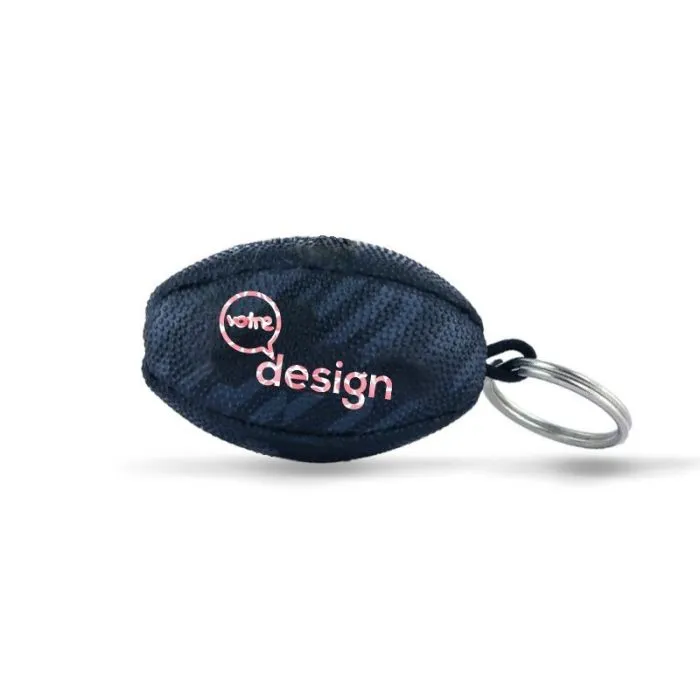 Porte clés ballon de rugby personnalisé éco conçu