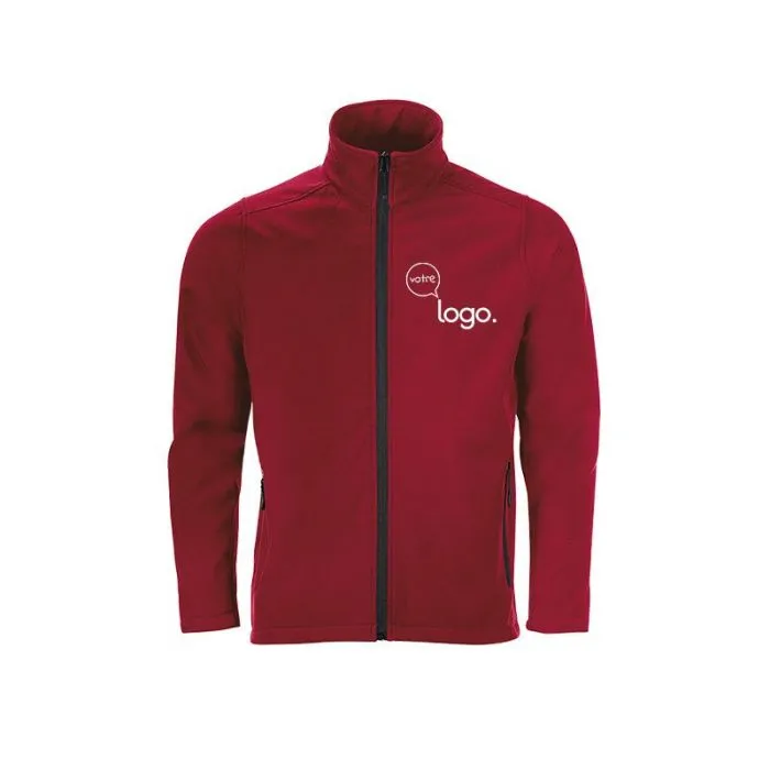 Veste homme zippée softshell personnalisé RACE