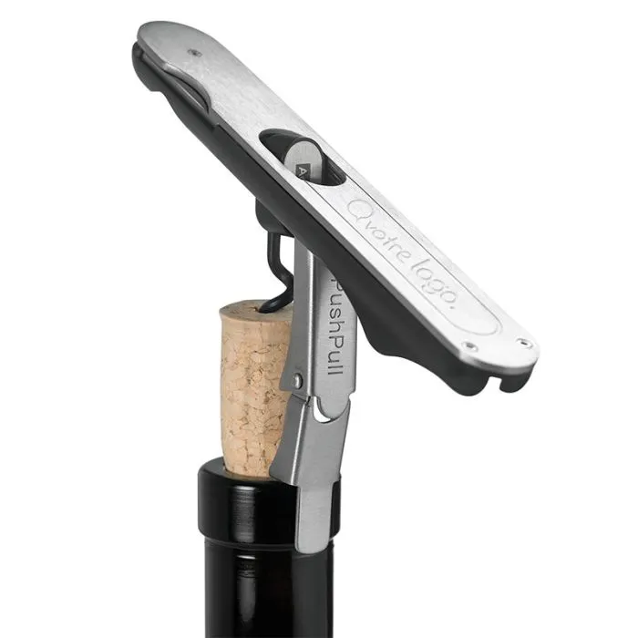  Tire-bouchon personnalisable avec coupe-capsule intégré - PushPull