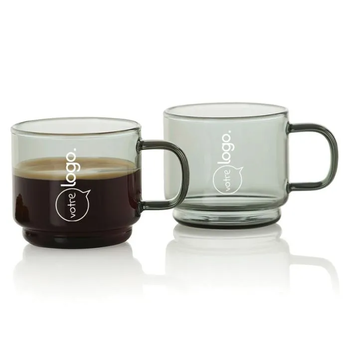 Lot de 2 tasses expresso 70ml personnalisable - Impact