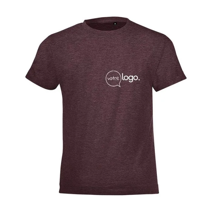Tee-shirt enfant col rond personnalisé REGENT FIT KIDS