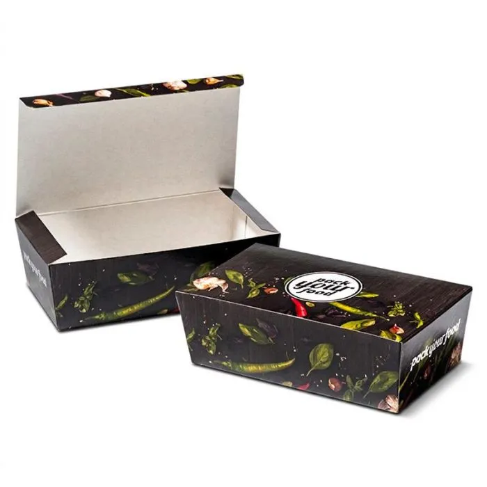 Boîte snack carton 10x16,5x5 cm personnalisable