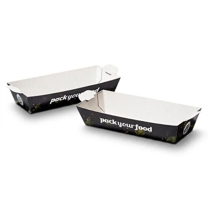 Plateau snack carton 11,5x20x4 cm personnalisable