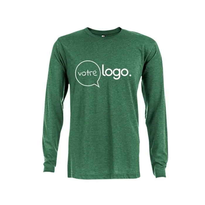 T-shirt publicitaire à manches longues homme couleur BUCHAREST