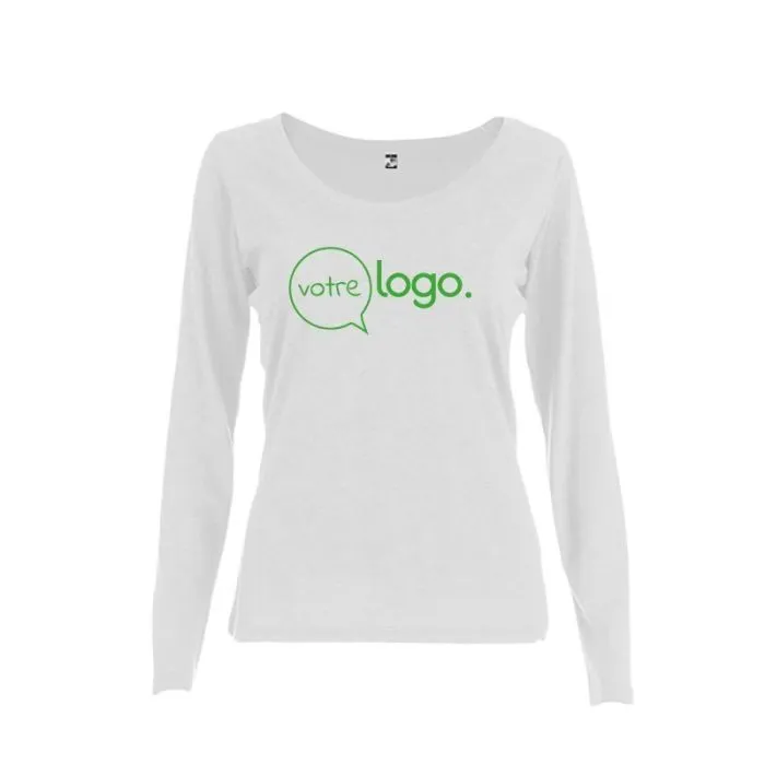T-shirt  personnalisé publicitaire à manches longues pour femme BUCHAREST WOMEN