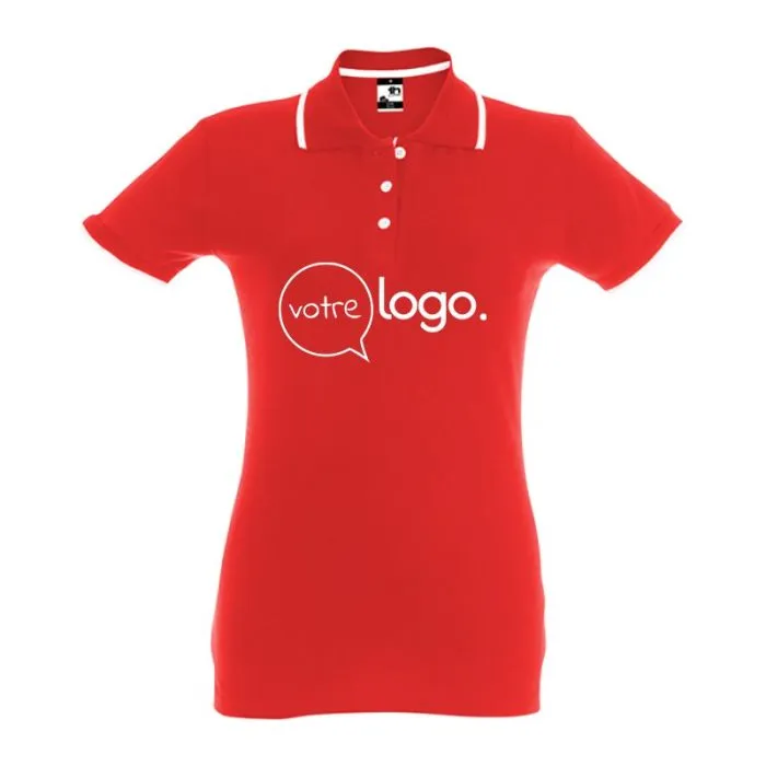 Polo slim fit publicitairefemme ROME WOMEN