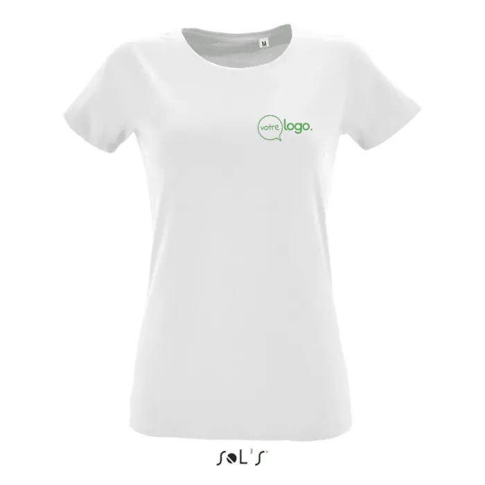Tee-shirt femme col rond ajusté personnalisé REGENT FIT