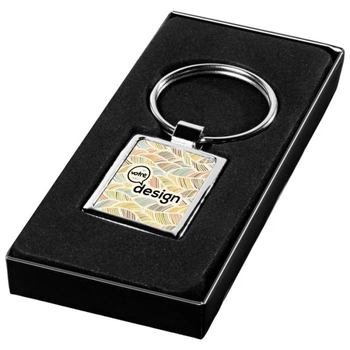 Porte-clés rectangulaire personnalisable