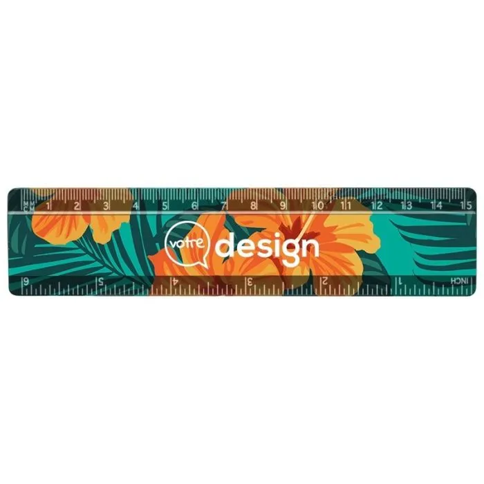 Règle personnalisé Terran 15 cm 100 % plastique recyclé