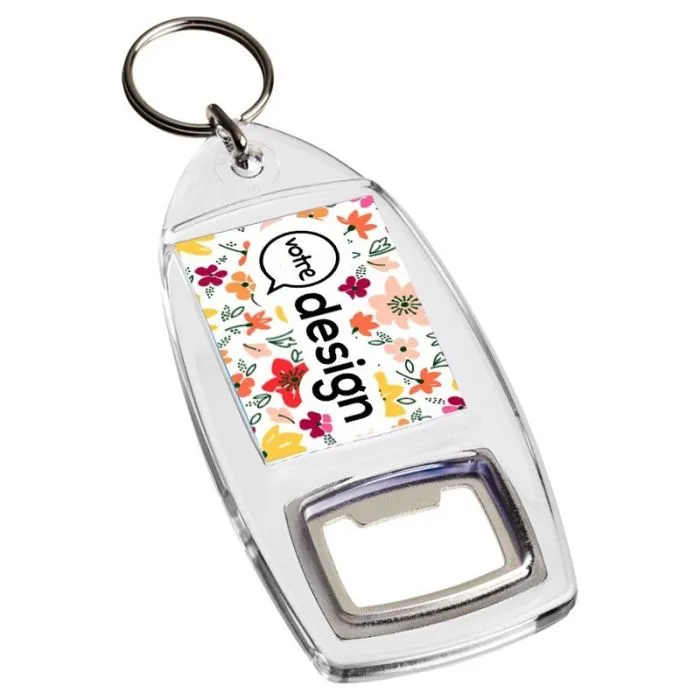 Porte-clés décapsuleur personnalisé R1 Jibe