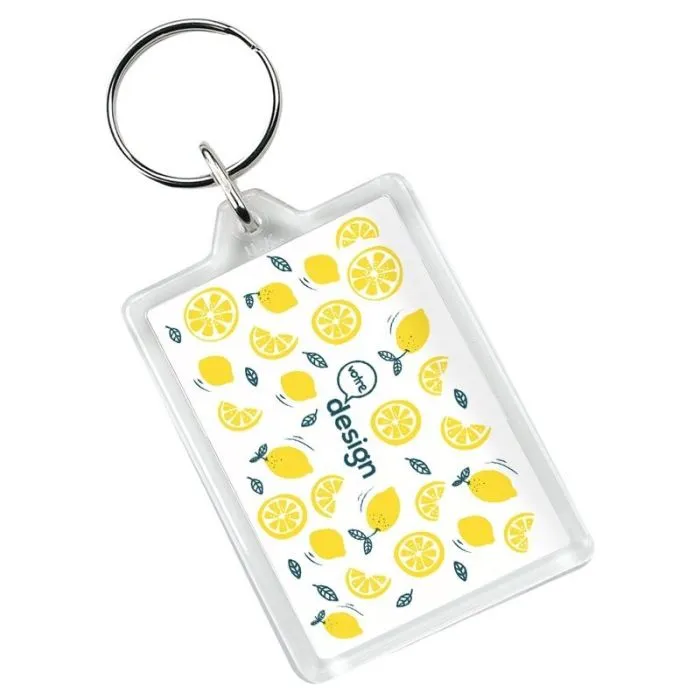 Porte-clés personnalisable C1 rectangulaire - Vito