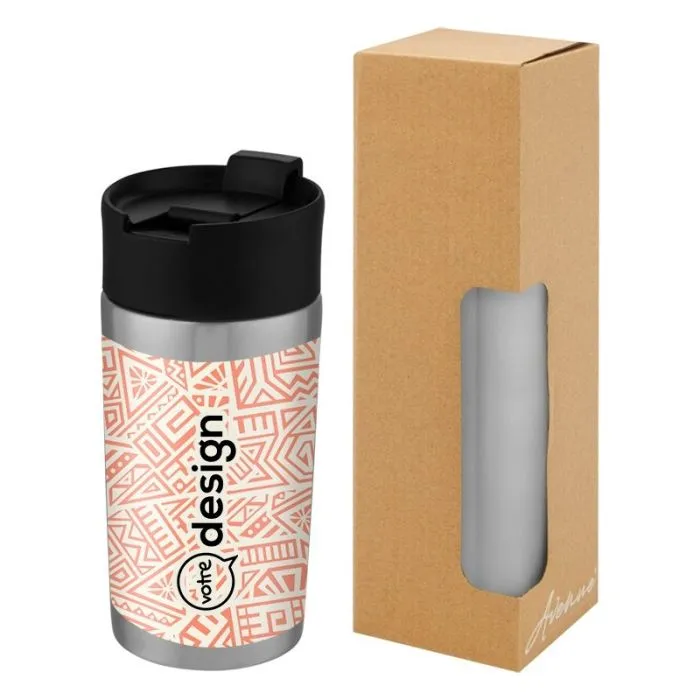 Gobelet publicitaire avec isolation par le vide et couche de cuivre Jetta 330 ml
