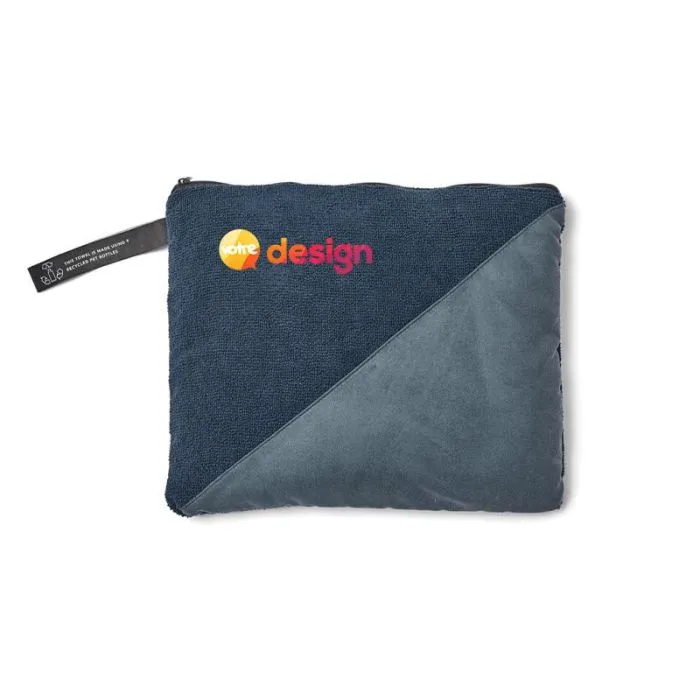 Serviette de sport personnalisée en microfibre et PET recyclé