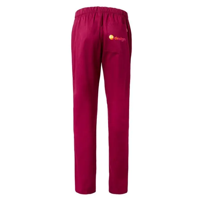 Pantalon personnalisé en sergé avec taille élastiquée et poche arrière