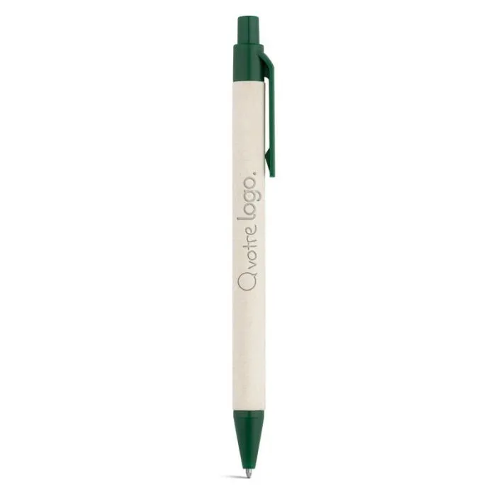 Stylo bille personnalisé en briques de lait recyclées et ABS recyclé -MILINK