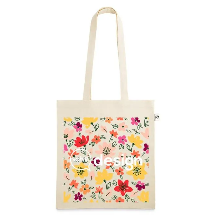 Sac personnalisé 100% coton biologique avec anses de 65 cm claire Henkeln