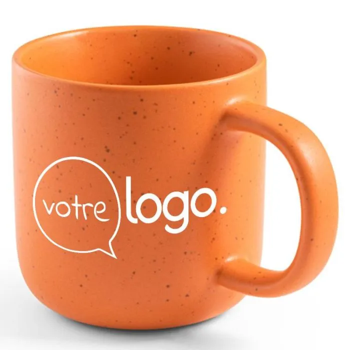 Tasse à café personnalisée en céramique 75 ml finition mate