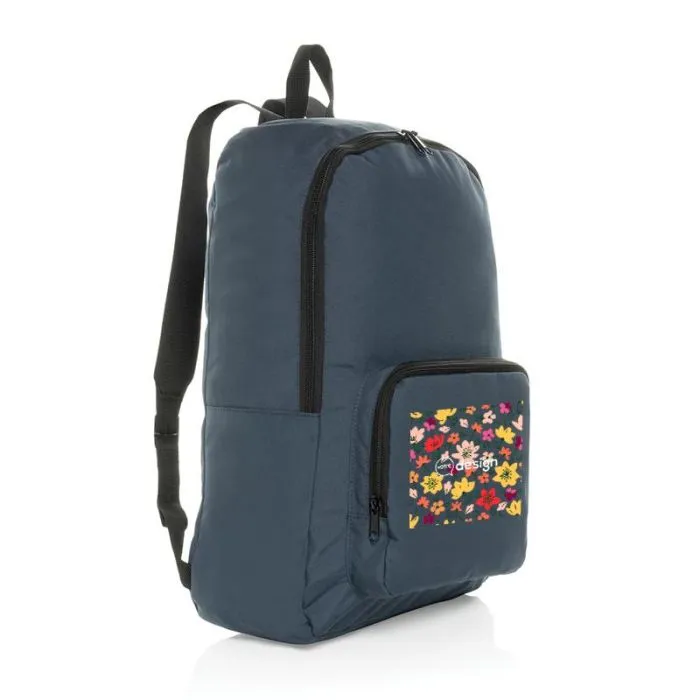 Sac à dos pliable Dillon personnalisé en polyester recyclé AWARE™ 300D