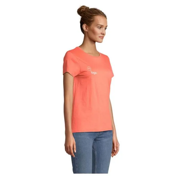 Tee-shirt femme personnalisé coton bio ajusté SOL'S CRUSADER WOMEN