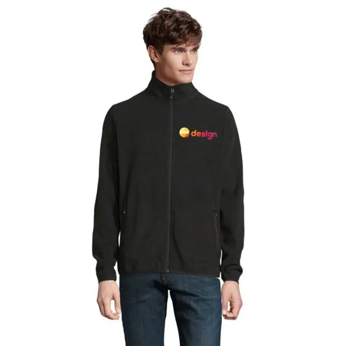 Veste micropolaire zippée homme personnalisée en polyester recyclé SOL'S FACTOR MEN