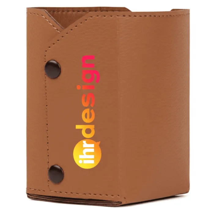 Porte-stylos Timo personnalisé en polyester recyclé avec certification RCS
