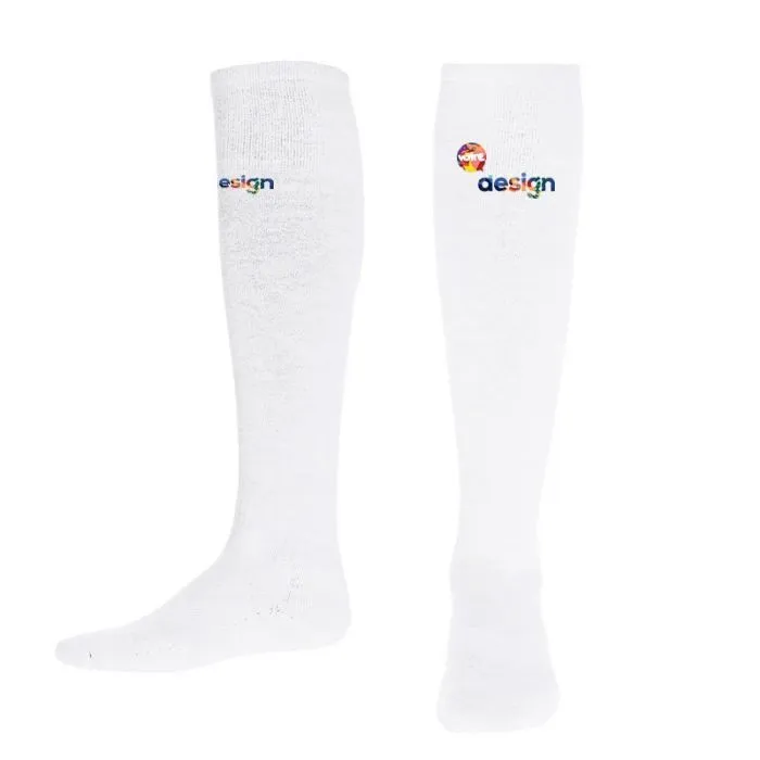 Chaussettes de sport mi-mollet personnalisées - THC RUN WH.