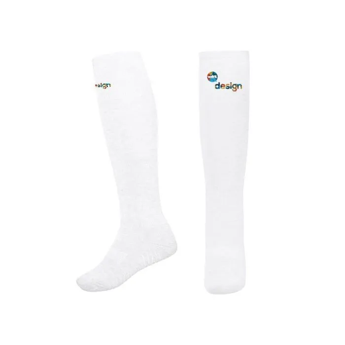 Chaussettes de sport mi-mollet enfants publicitaire - THC RUN KIDS WH.