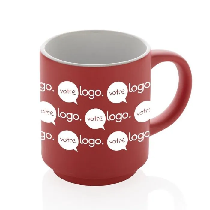Mug personnalisé en céramique empilable 180ml