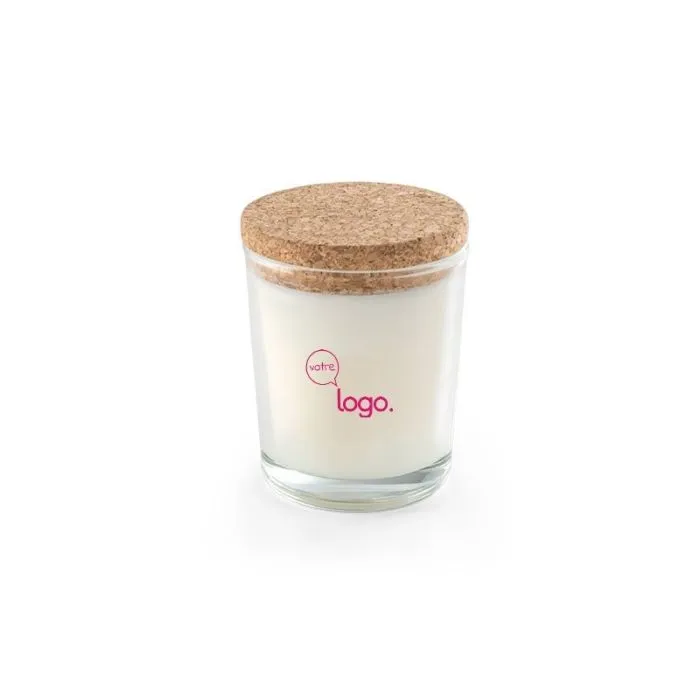 Bougie parfumée dans un verre personnalisé -ZEN 80.