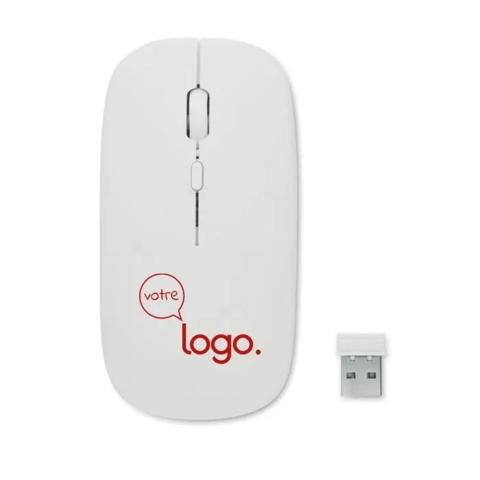 Souris publicitaire sans fil rechargeable CURVY C