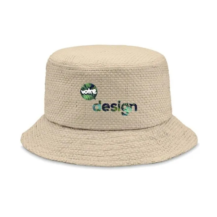 Bob personnalisé chapeau en paille de papier BILGOLA+