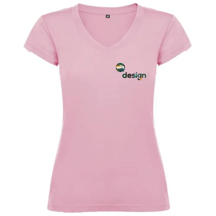T-shirt personnalisé col en V pour femme - Victoria