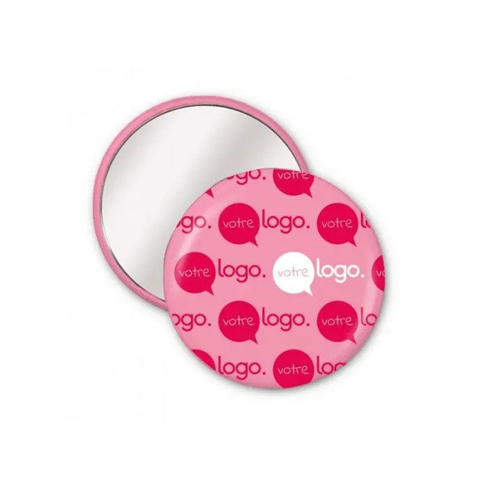 Miroir de poche rond personnalisé - 56mm