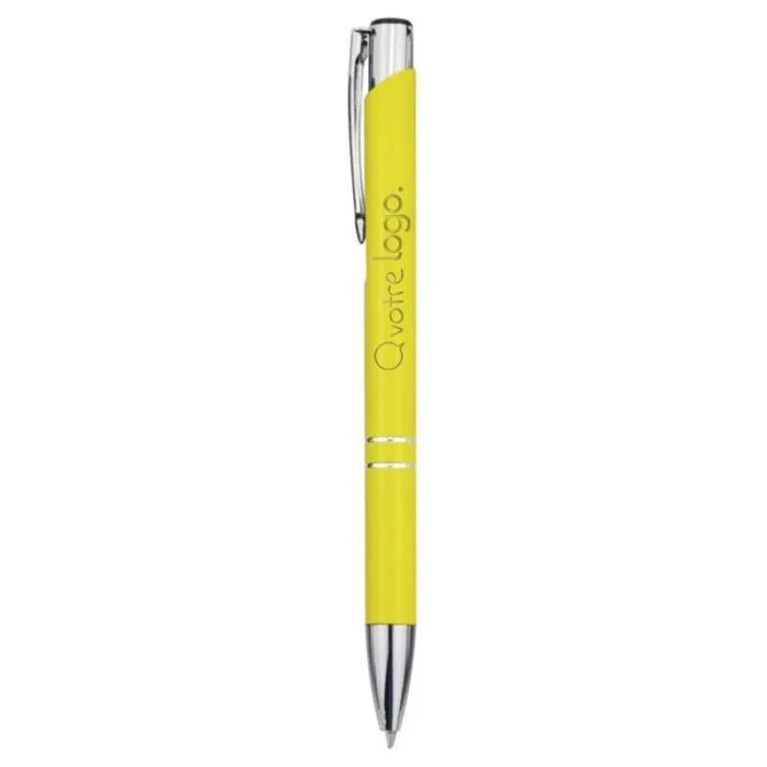 Stylo bille publicitaire en aluminium recyclé - Moneta
