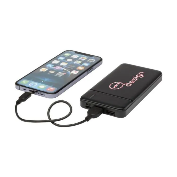 Batterie de secours Loop de 10 000 mAh en plastique recyclé publicitaire