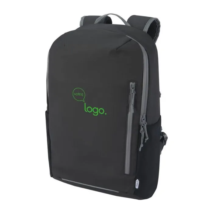 Sac à dos pour ordinateur portable 15 pouces recyclé et résistant à l'eau.21 L publicitaire