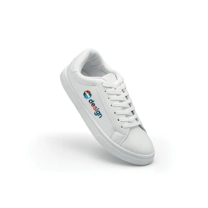 Baskets en PU publicitaire Taille 37 BLANCOS
