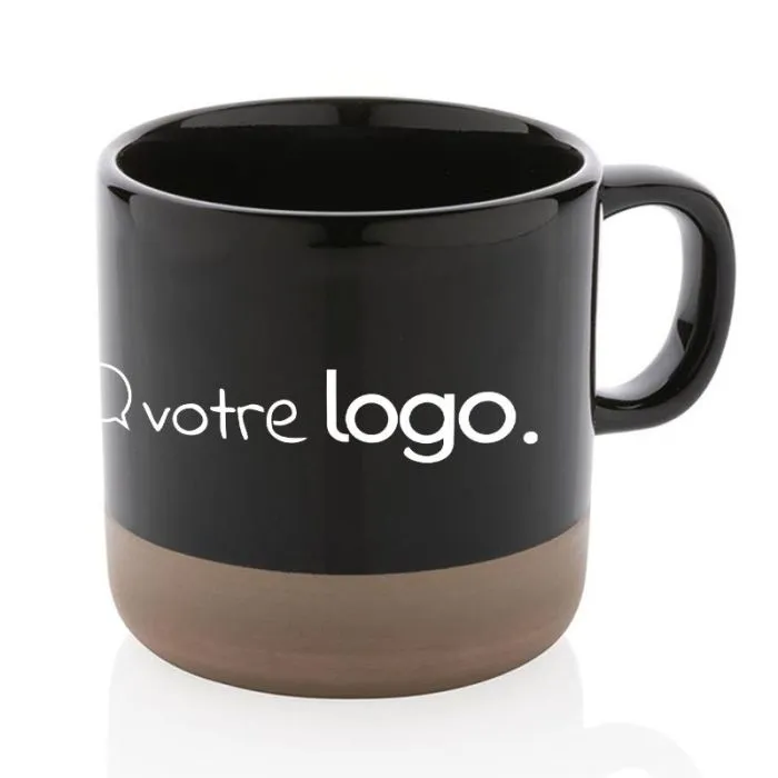 Tasse publicitaire en céramique émaillée