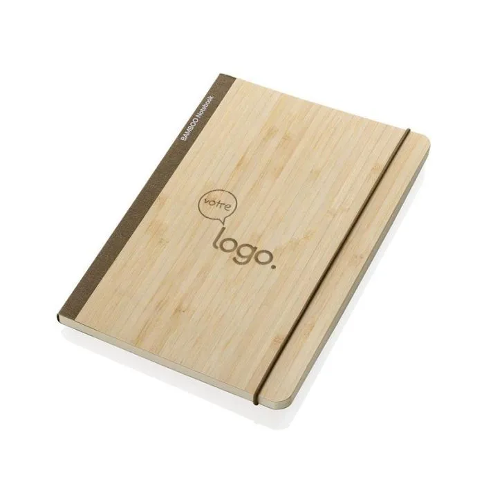 Carnet de notes A5 en bambou personnalisé Scribe