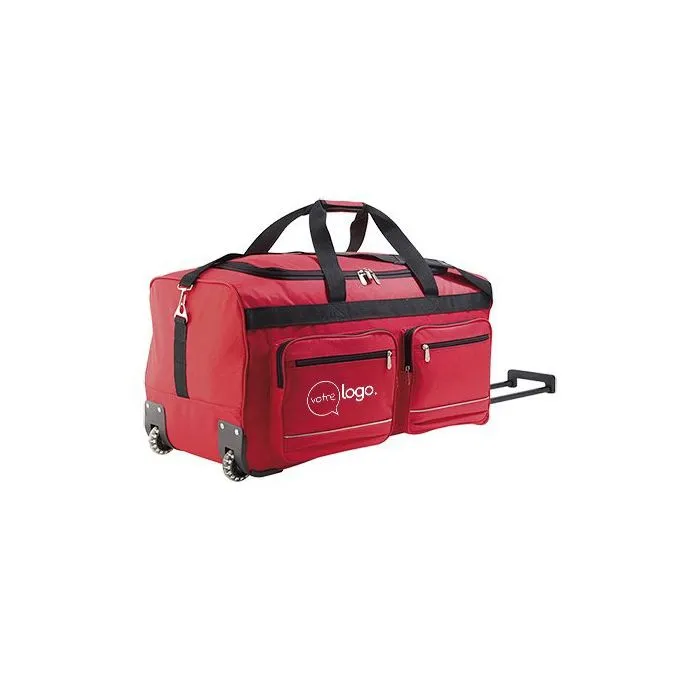 Sac de voyage "Luxe" en polyester 600D roulettes personnalisé VOYAGER