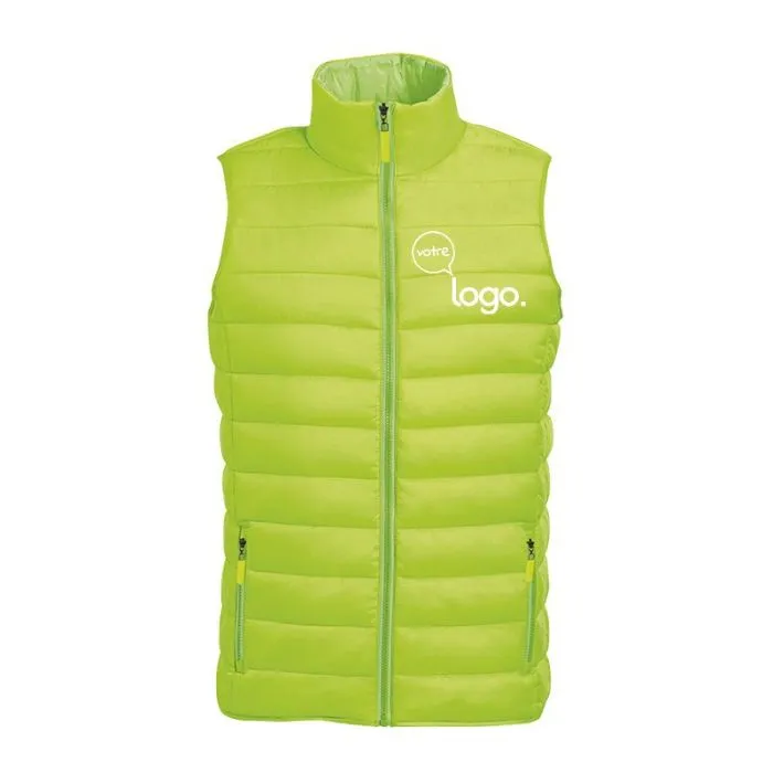 Doudoune light sans manche femme personnalisée WAVE