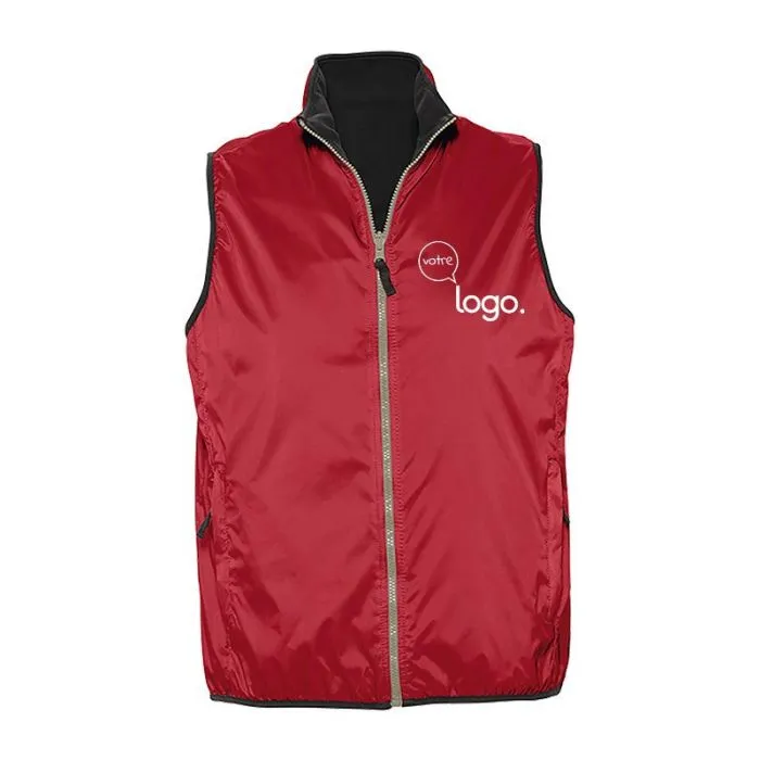 Bodywarmer unisexe réversible contrasté personnalisé - WINNER