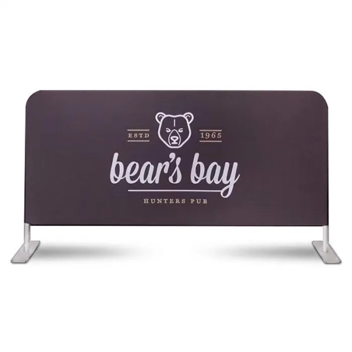 Barrière textile publicitaire Zipper-Barrier personnalisable